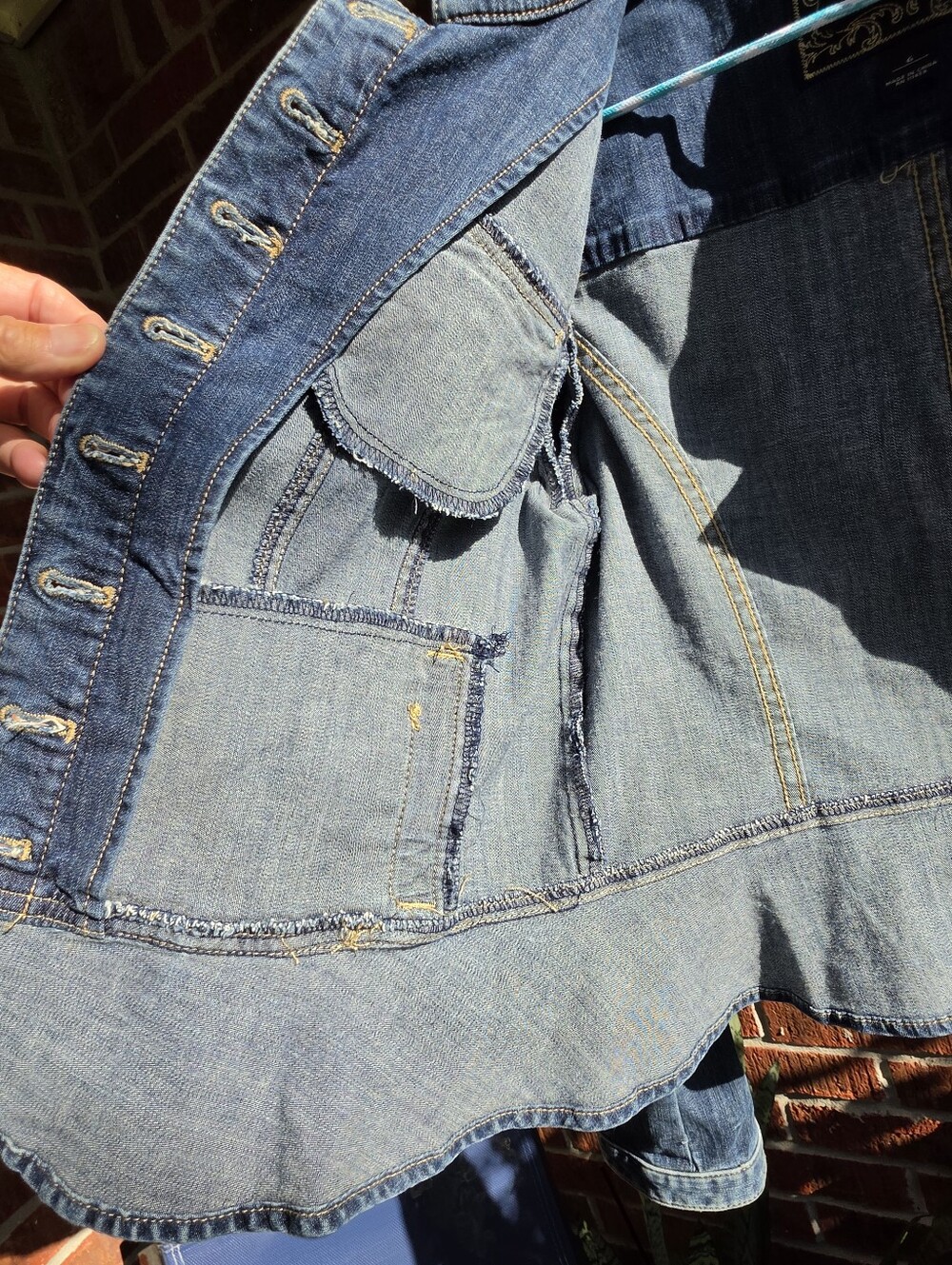 WHBM Feminine denim jacket 6 - Picture 8 of 9
